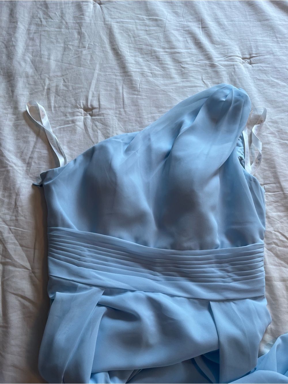 Azazie Dallas One Shoulder Dress - Sky Blue - Picture 4 of 8